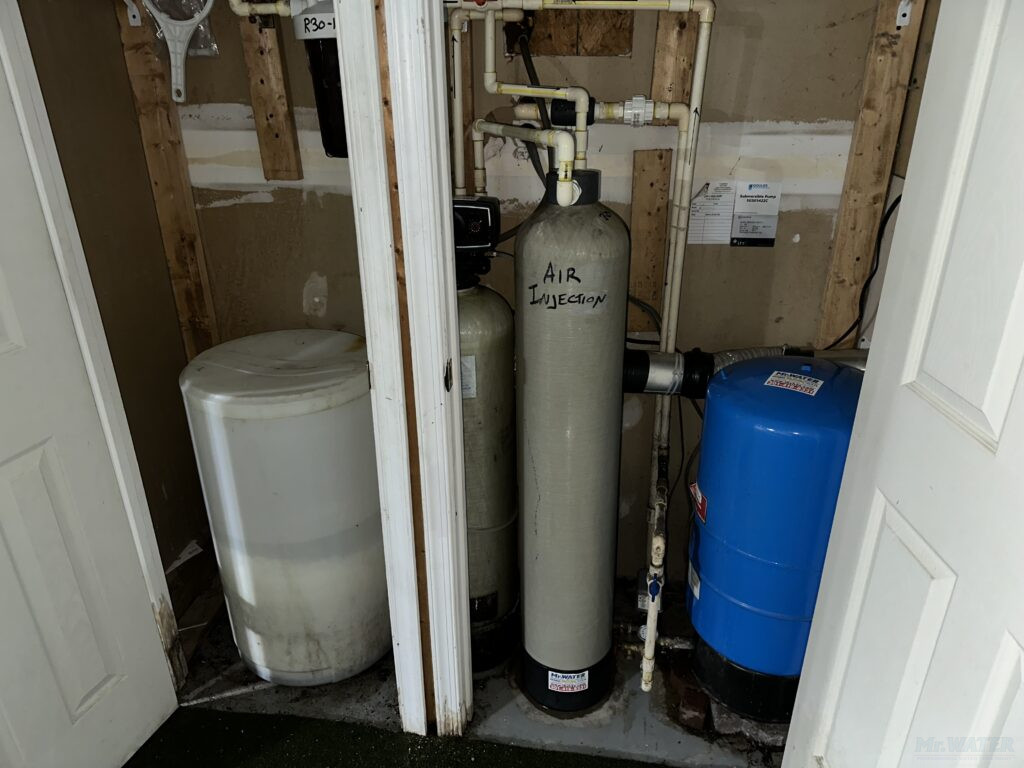 Air Injection System before Fleck Water Softener