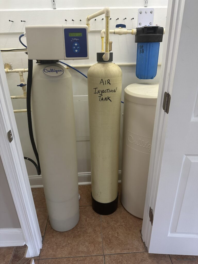 Air Injection Tank installed before Culligan Water Softener